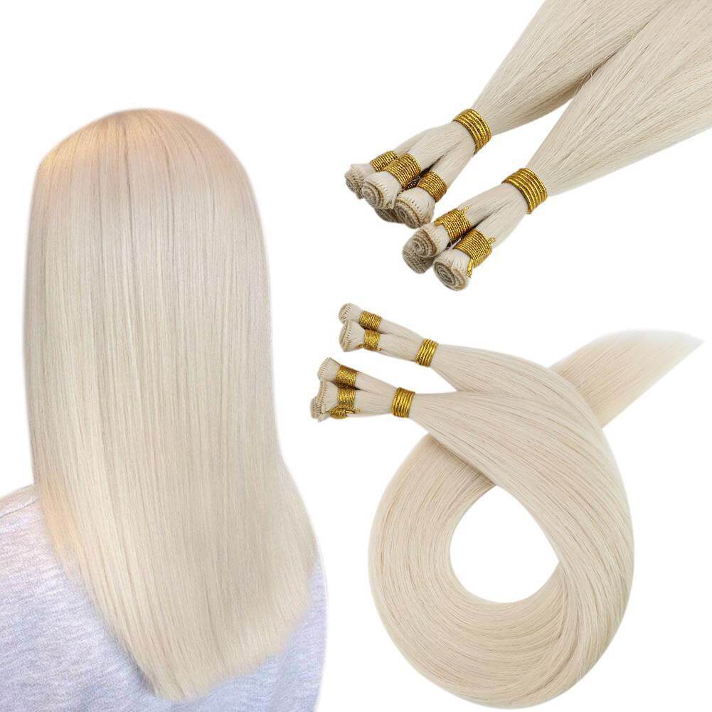 Platinum Blonde Virgin Hair Bundles Weft Hair Human Hair Blonde Vivien