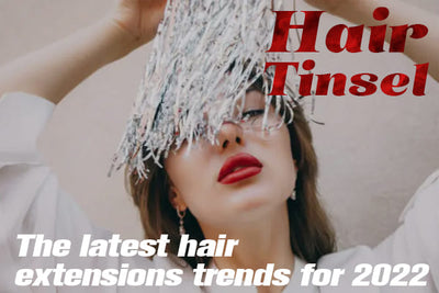 Hair extensions trends - Shine Hair Tinsel