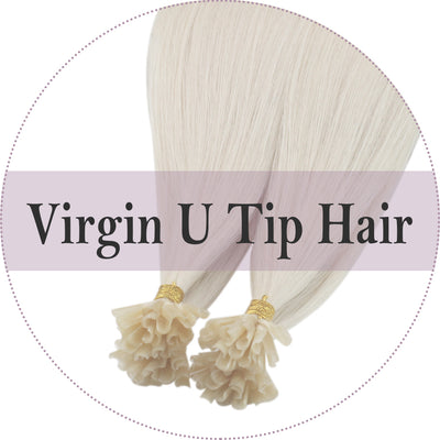 Vivien Virgin U Tip Human Hair Extensions Silky Straight