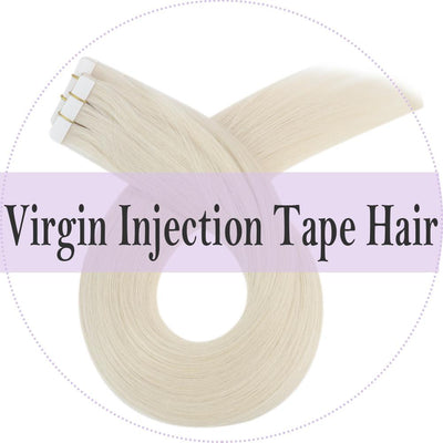 Virgin Injection Tape Hair Invisible Human Hair Skin Weft