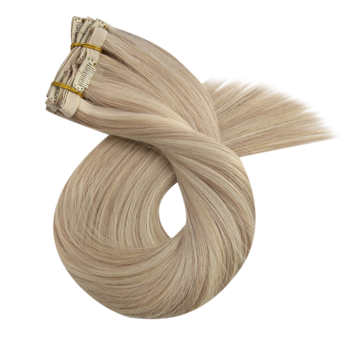 clip in hair extensions balayage hair