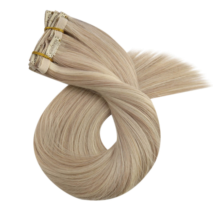 clip in hair extensions balayage hair