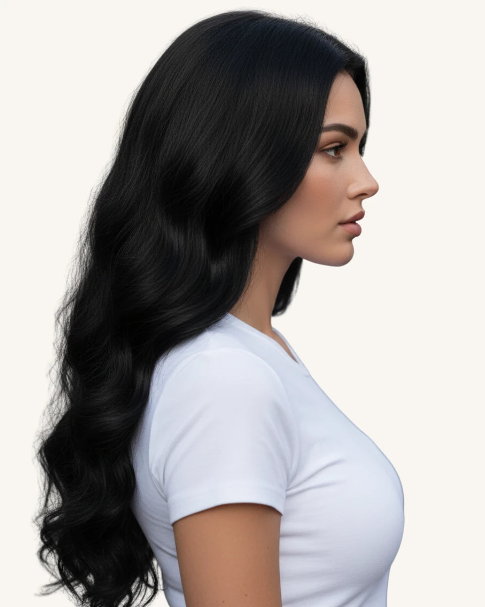 [Pre Sale] Inject Seamless Clip in Jet Black #1 7Pcs 14-24In 135G/150G