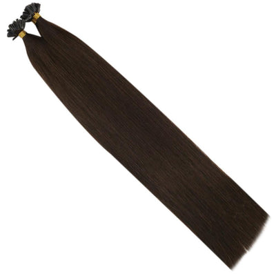 [US Only][Fixed Price $29.99]U tip Hair Extensions Chocolate Brown Human Virgin Hair Keratin Hair#4