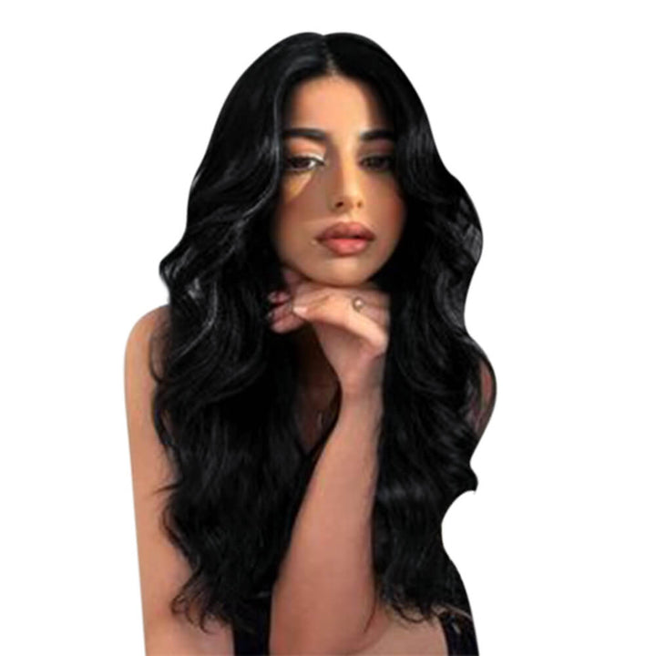 black virgin hair clip on