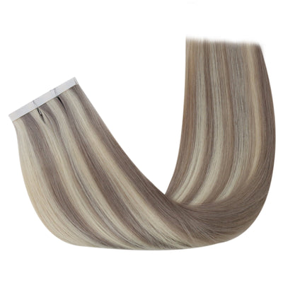 [SALE] Vivien Flower Injection Tape in Extensions Virgin Human Hair Highlights(#P19/60)-Flower Injection Tape in extension-Vivien