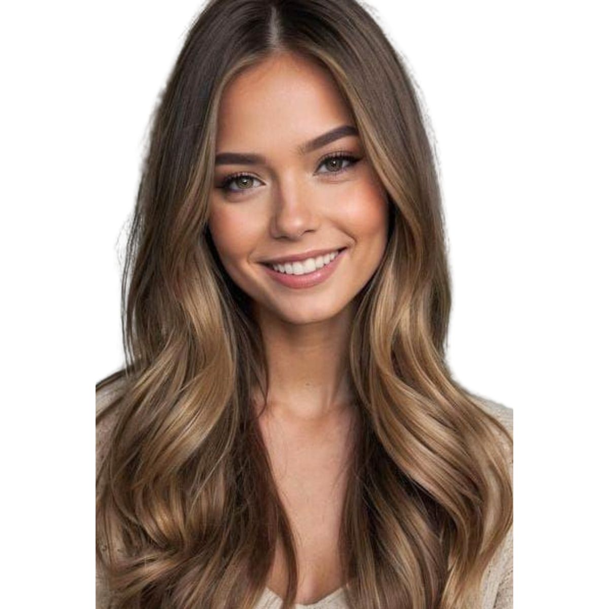 Virgin Fishnet Topper 100% Human Hair Topper 6×6 inches Balayage Brown #3/8/22