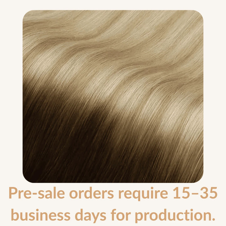 Virgin Weft Hair Extension Invisible Butterfly Weft With Hole Balayage 