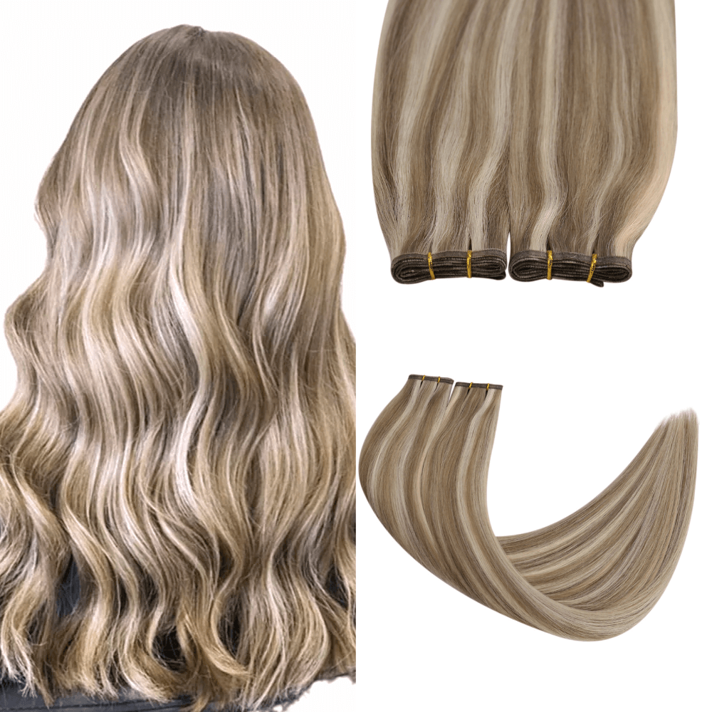 virgin hair weft human sew in hair extensions