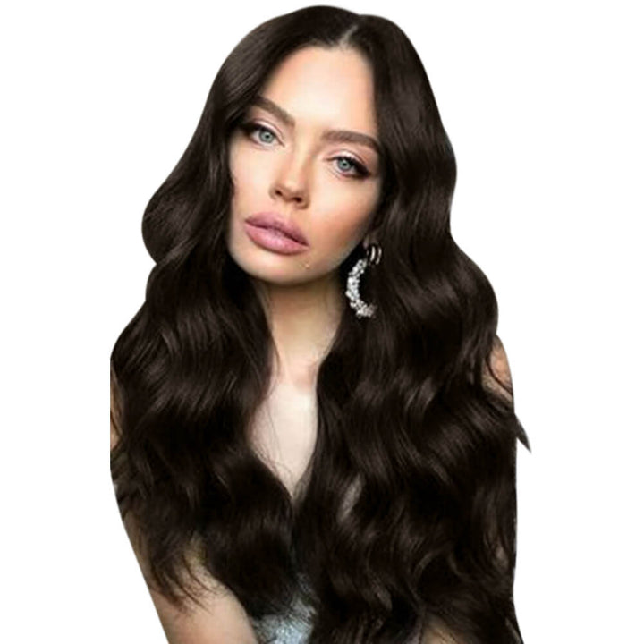 dark brown virgin hair clip in