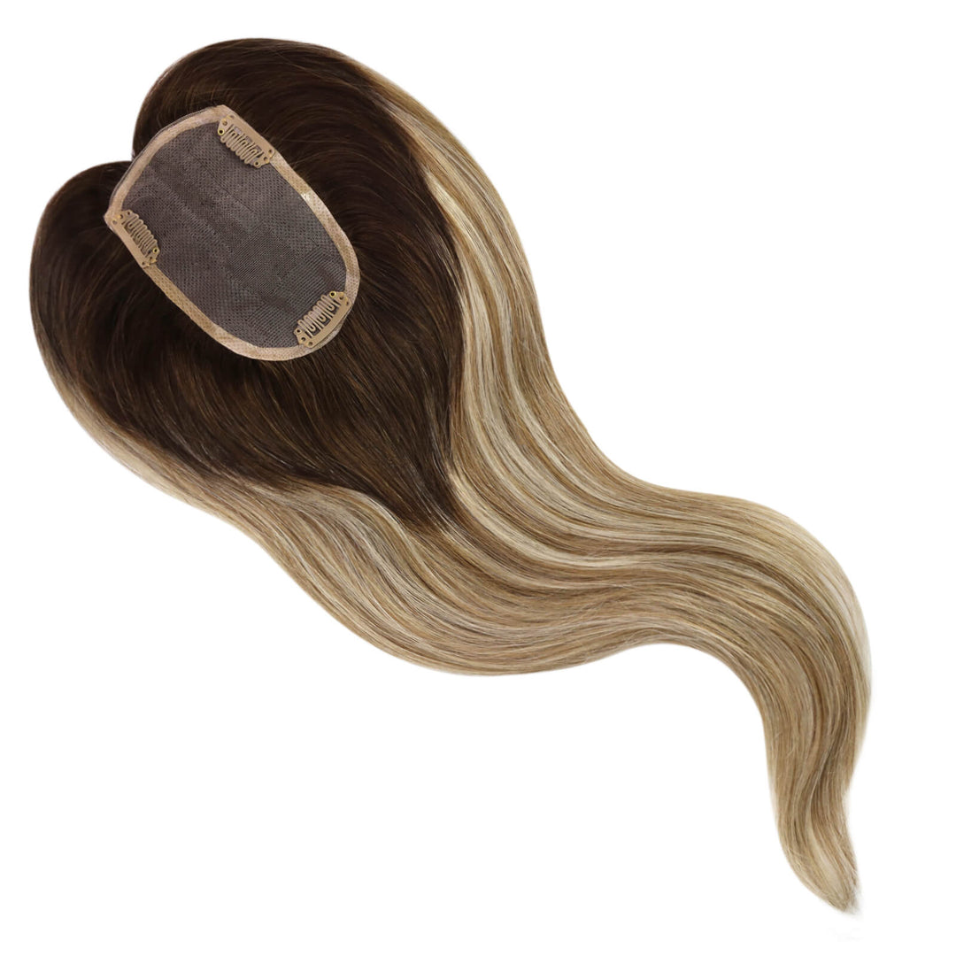3-8-22 brown and blonde topper hair