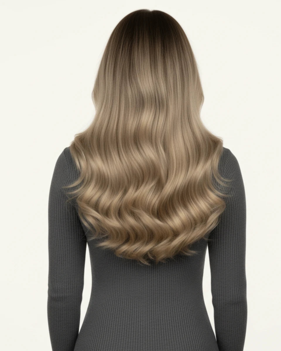 [Pre Sale] PU Genius Seamless Clip in Balayage Brown #3/8/22 7Pcs 14-24In 135G/150G