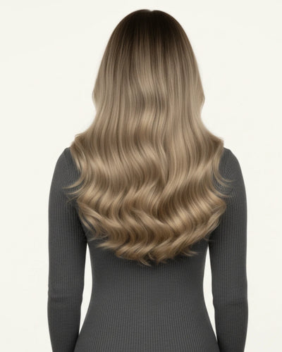 [Pre Sale] PU Genius Seamless Clip in Balayage Brown #3/8/22 7Pcs 14-24In 135G/150G