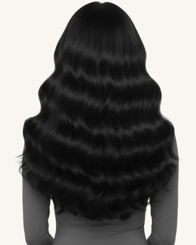 [Pre Sale] PU Genius Seamless Clip in Jet Black #1 7Pcs 14-24In 135G/150G