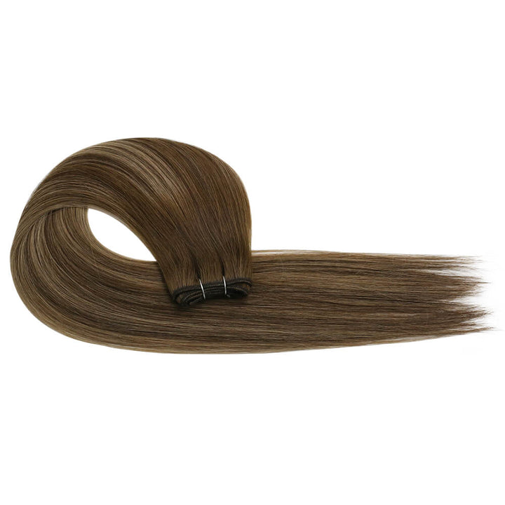 sew in weft bundles