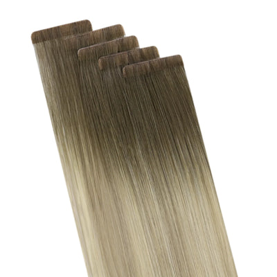 [BUY 2 GET 1]Tape in Hair Extensions Seamless Injection Tape In Hair Balayage Hair #4/7/80