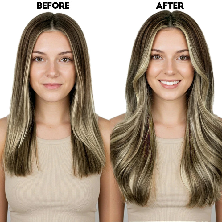 Virgin Weft Hair Extension Invisible Butterfly Weft With Hole Highlight Blonde 