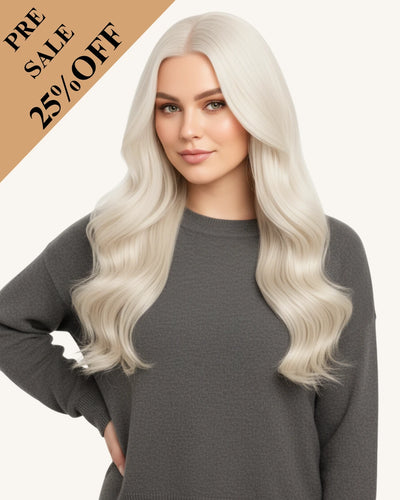 [Pre Sale] PU Genius Seamless Clip in Blonde #60 7Pcs 14-24In 135G/150G