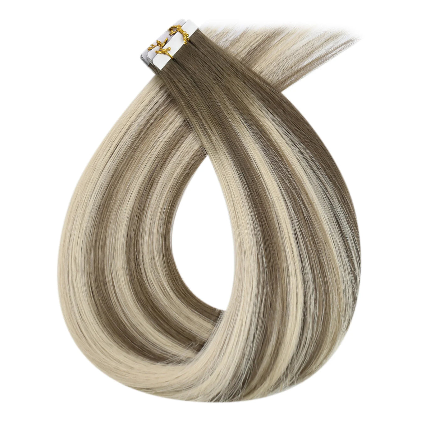 [BUY 2 GET 1]Tape in Hair Extensions Seamless Injection Tape In Hair Balayage Hair #7/7/ICY