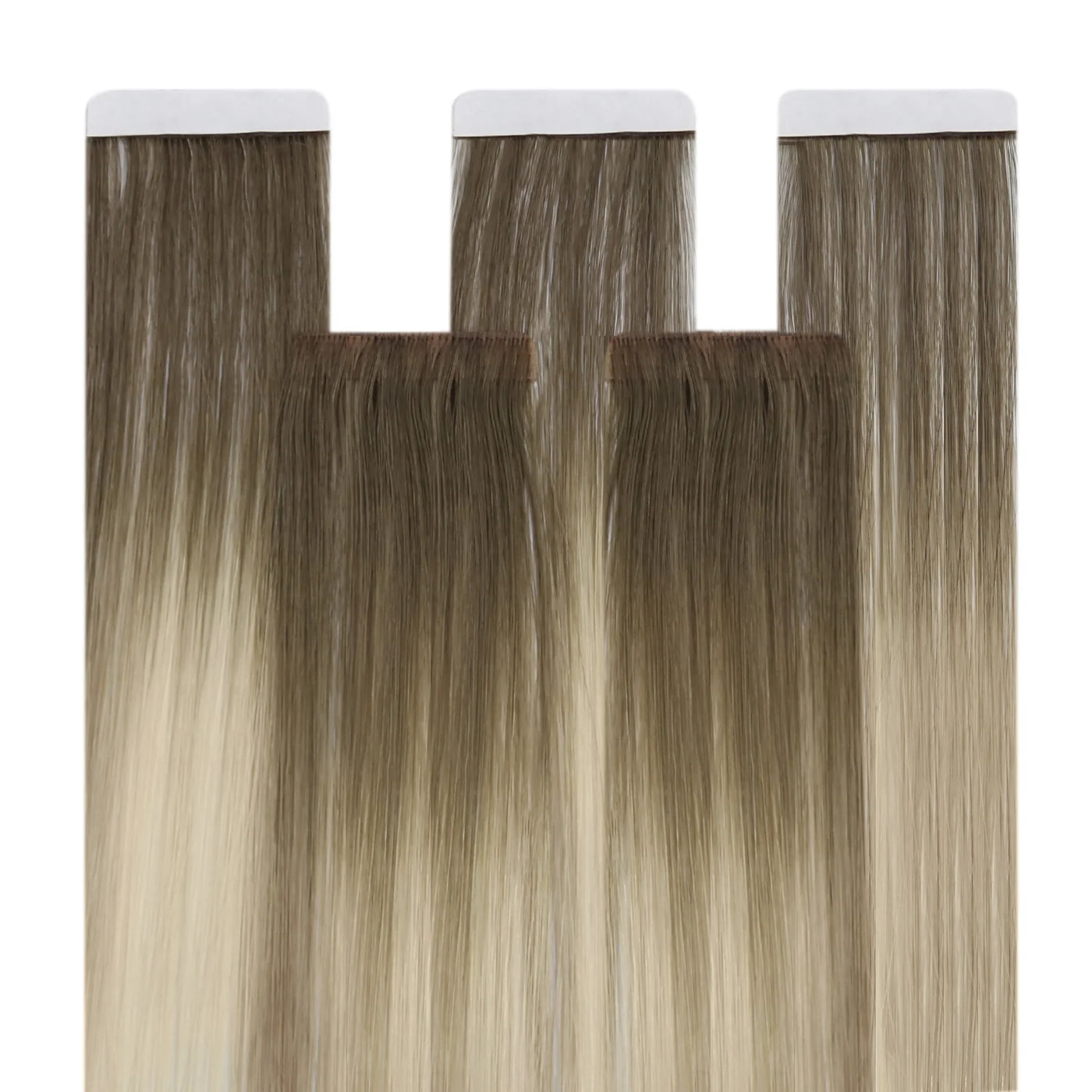 [BUY 2 GET 1]Tape in Hair Extensions Seamless Injection Tape In Hair Balayage Hair #7/7/ICY