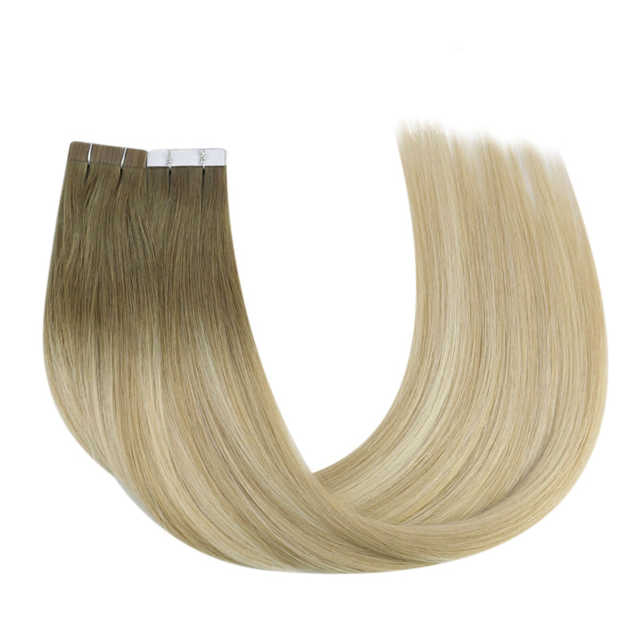 invisible tape in hair extensions silky