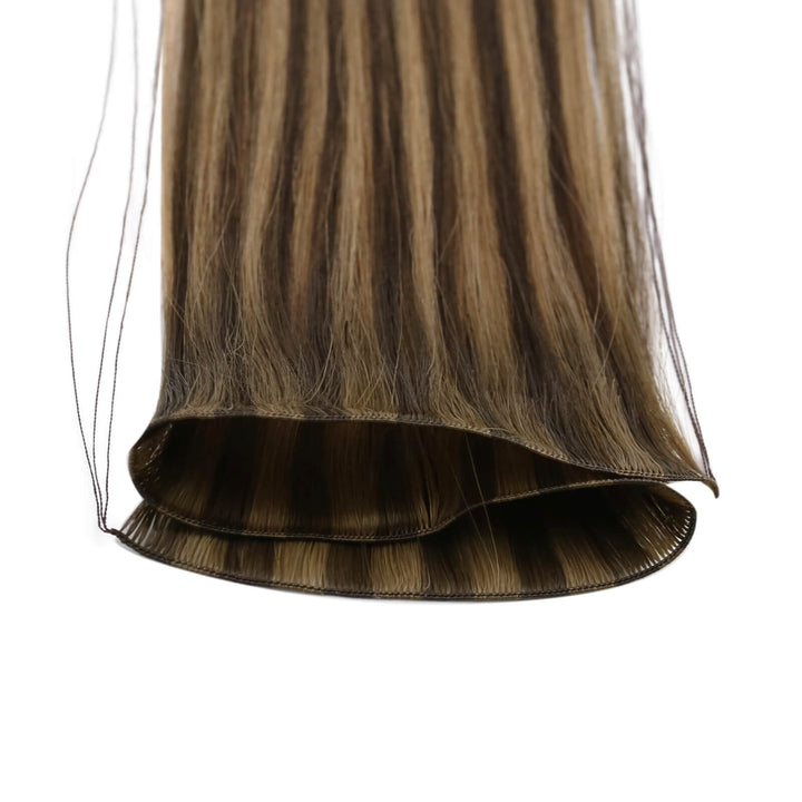 hand tied hair weft