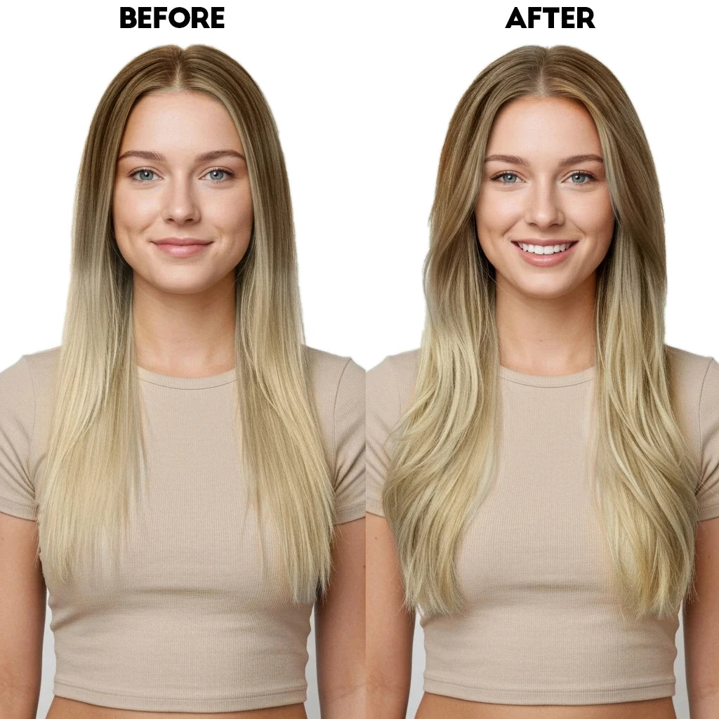 before and after hair extensions-invisible hair extensions for thin hair