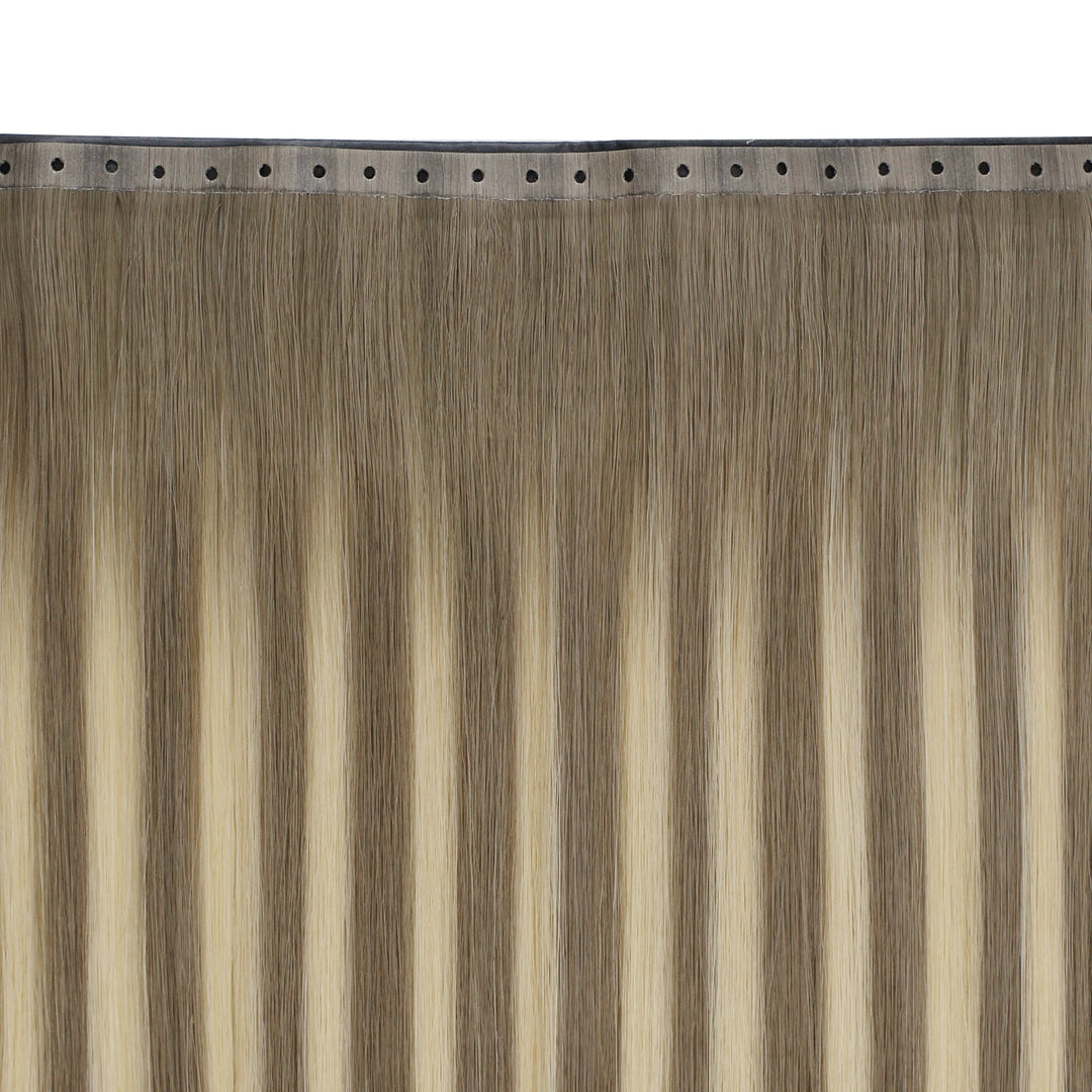 Balayage butterfly wefts designed for full coverage and beautiful, blended color transitions.