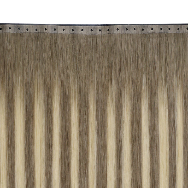 Balayage butterfly wefts designed for full coverage and beautiful, blended color transitions.