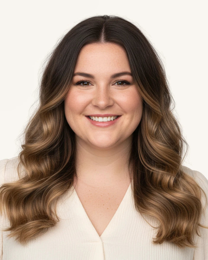 Remy human hair clip in extensions
