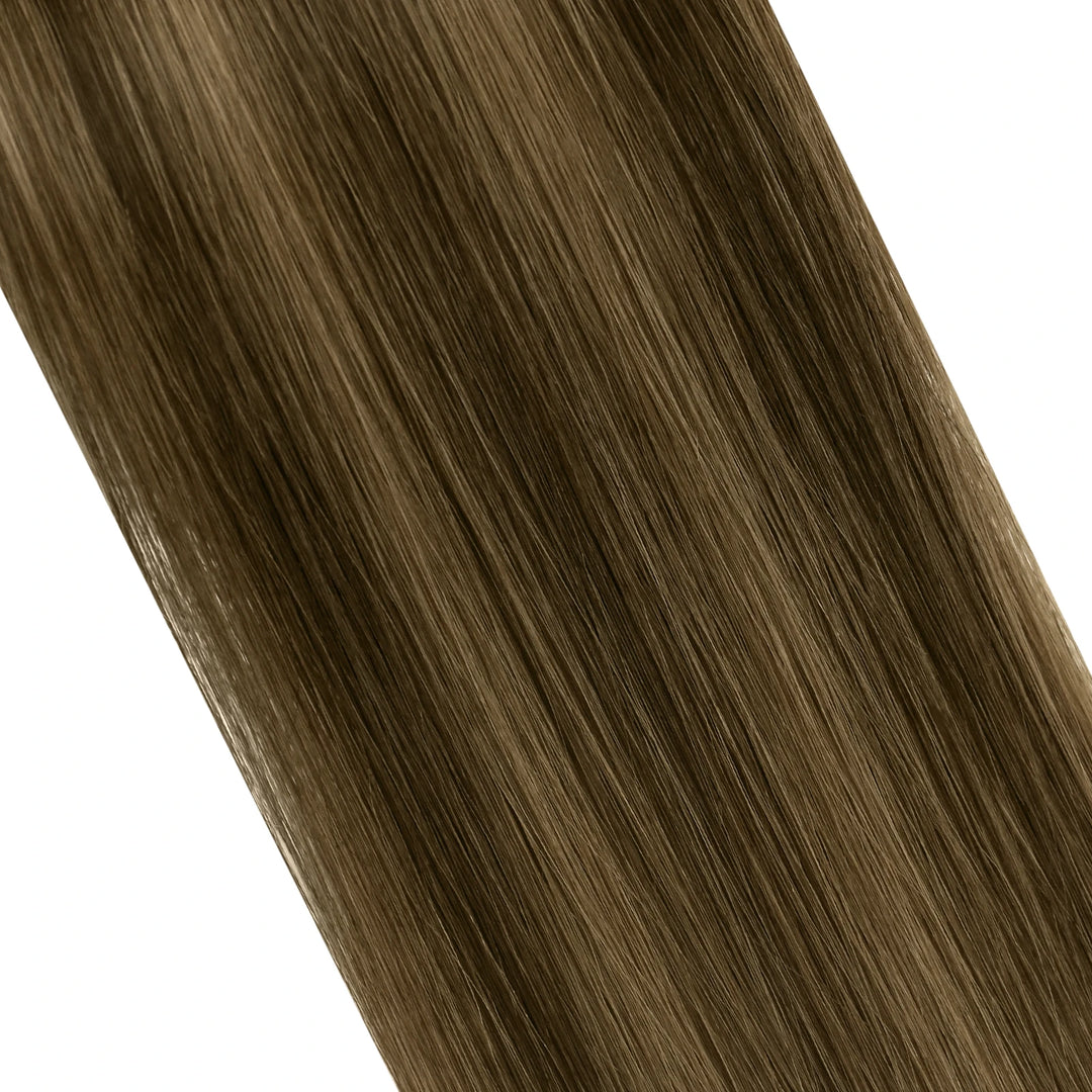 Balayage brown to blonde hair weft