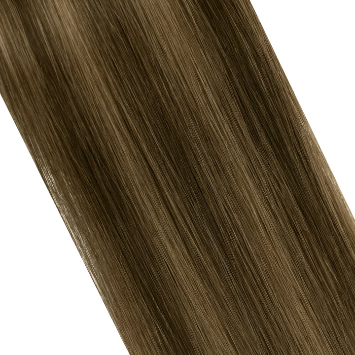 Balayage brown to blonde hair weft