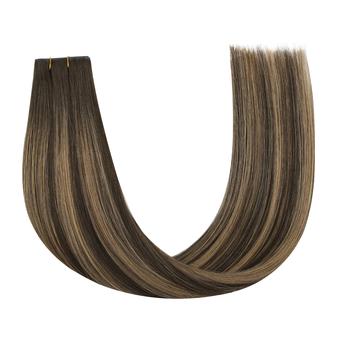 natural brown butterfly weft extensions