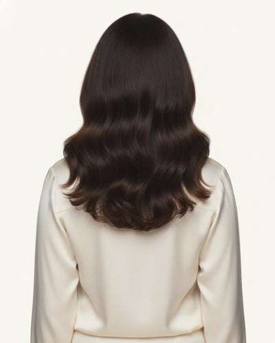 Real human hair clip in extensions