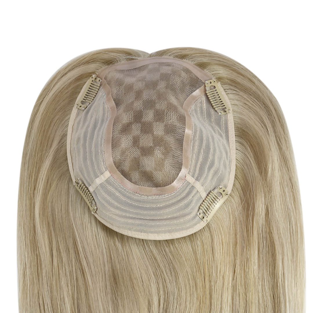 human hair topper-Comfortable Hair Patch for Women