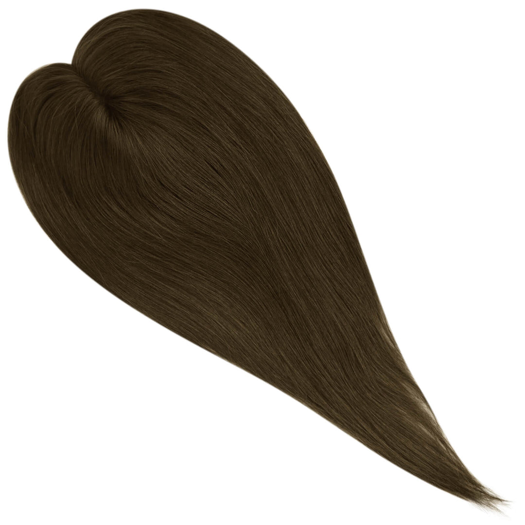 virgin hair topper brown large base