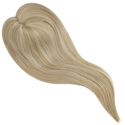 large base hair topper with clips