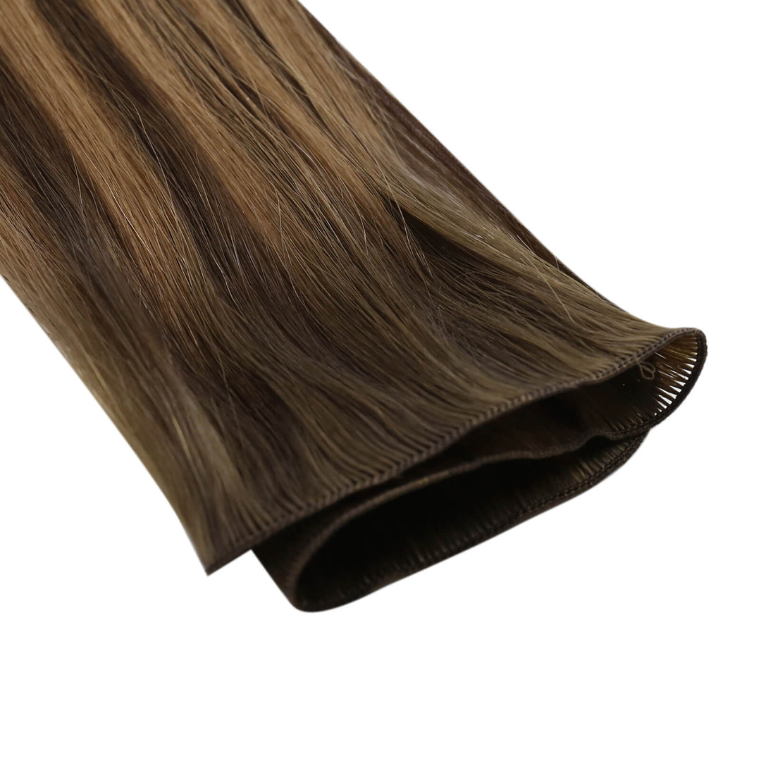 hand tied hair extensions human natural hair