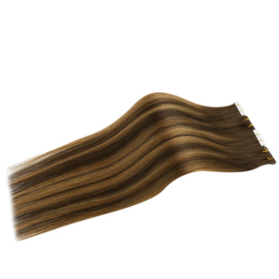 injection human virgin hair silky straight for women send tape in extension placement