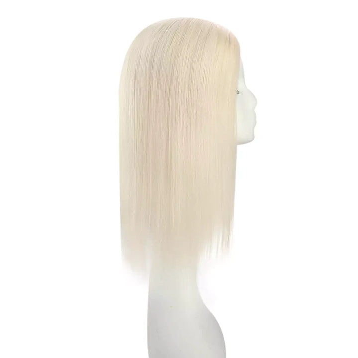 Seamless fishnet base hairpiece with virgin hair