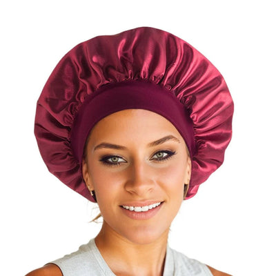 Vivien Satin sleep cap for women – Protect Your Hair Extensions & Wake Up Tangle-Free!