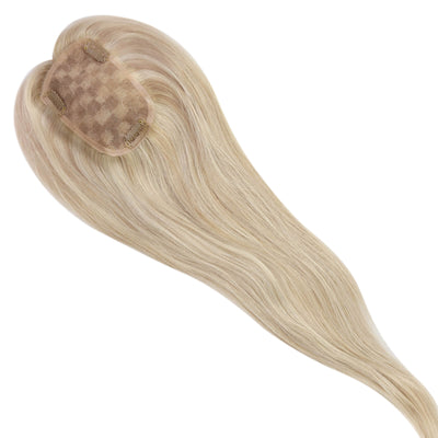 hair_topper_without_bangs_real_human_hair_mono_base_18613_highlights_color