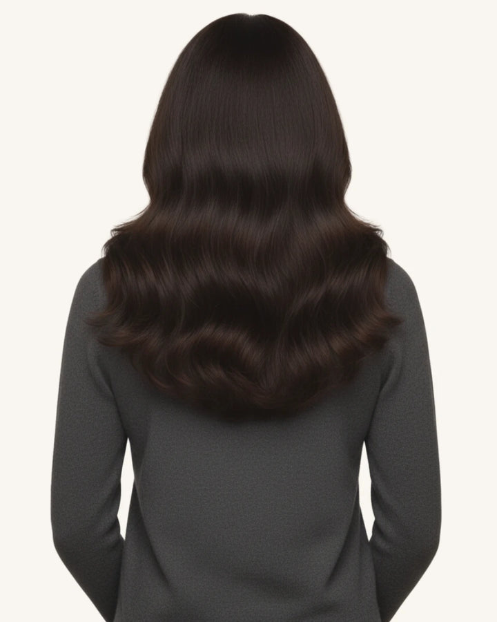 Invisible Clip-In Extensions for a natural, seamless blend.