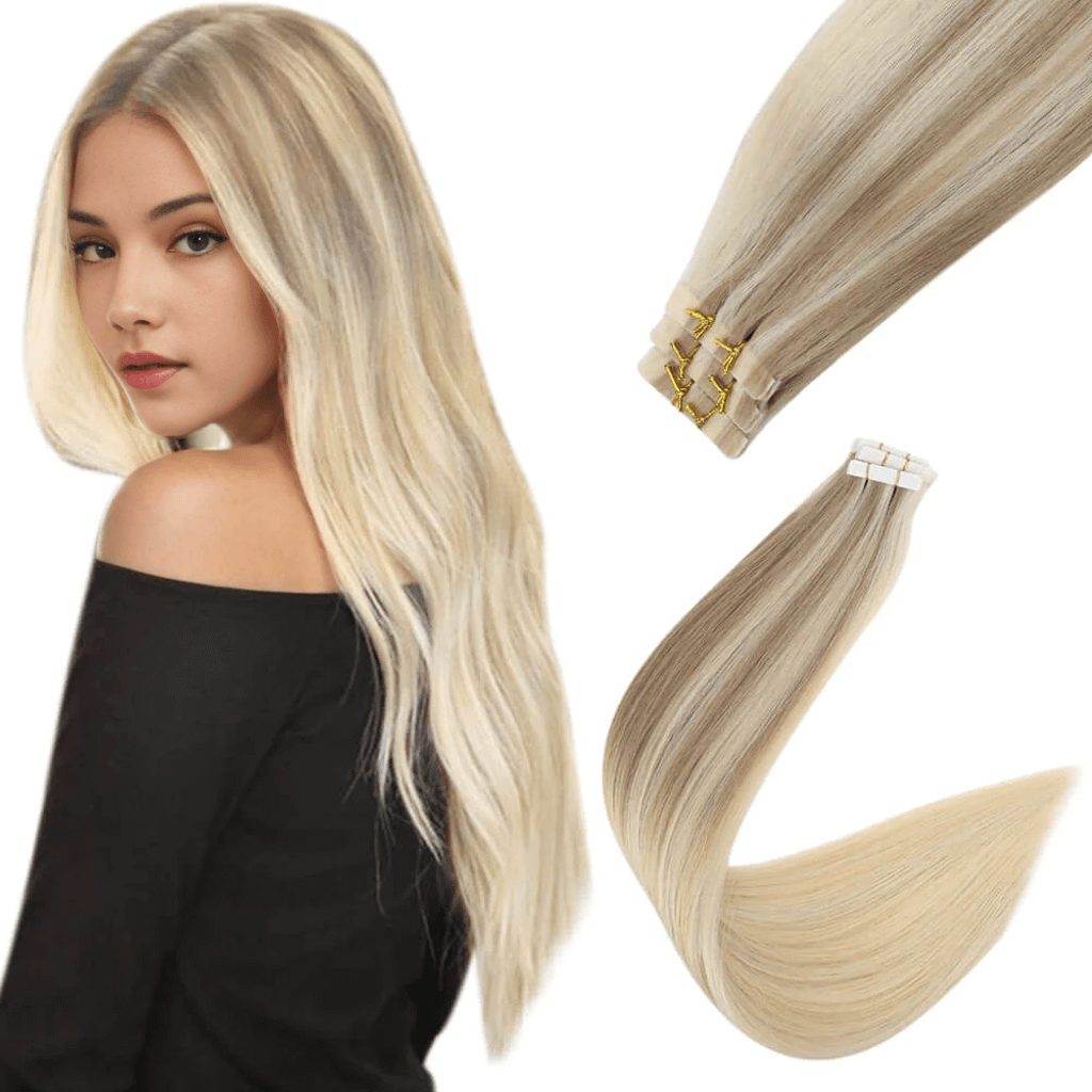 tape in balayage hair extensions human hair