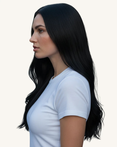 Seamless blend with natural hair clip ins