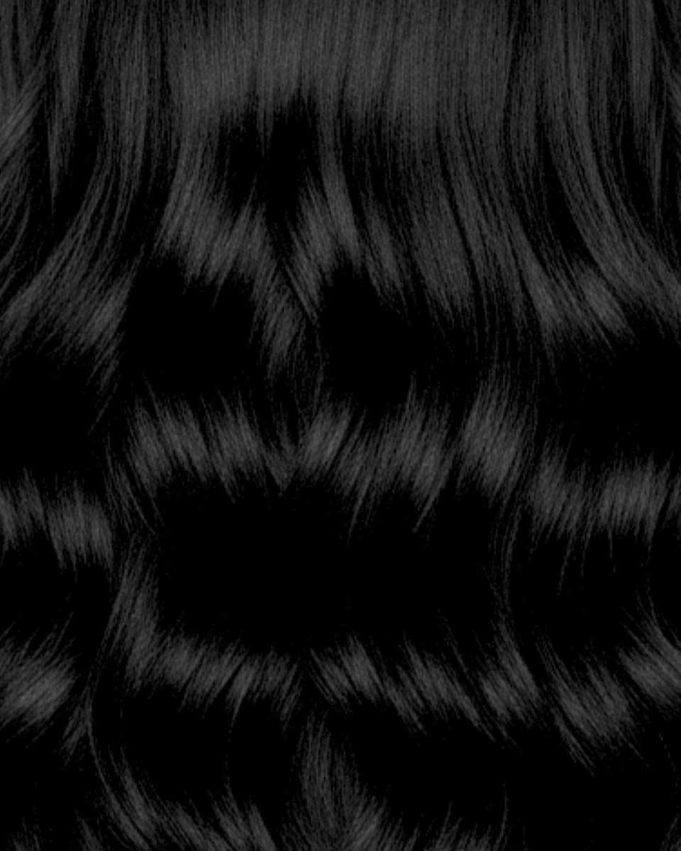 Solid Black Hair