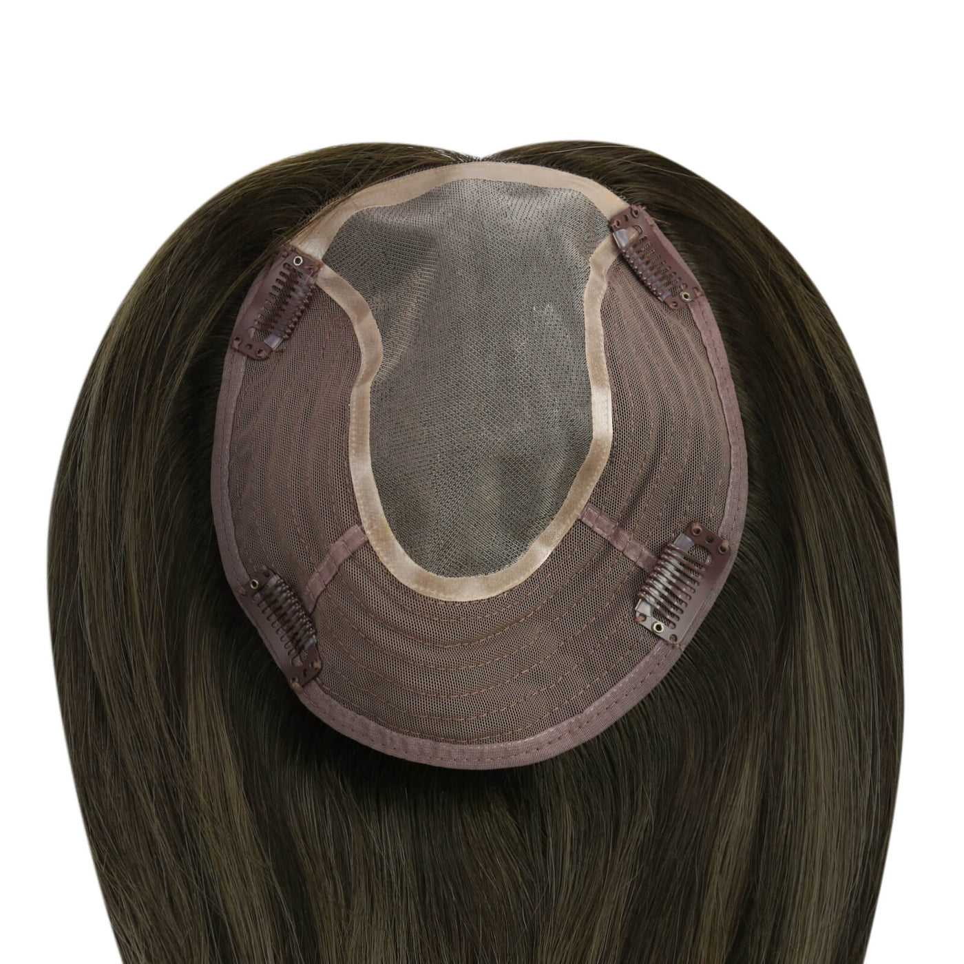 vivien hair topper-Full crown coverage with 6x7 inch base