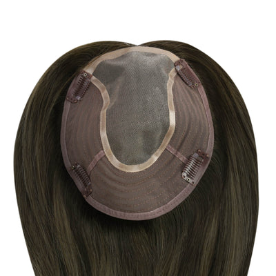 vivien hair topper-Full crown coverage with 6x7 inch base