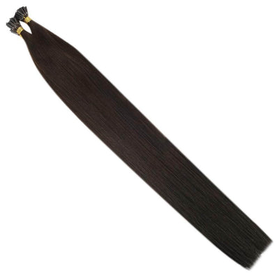 i tip hair extensions brown human hair keratin