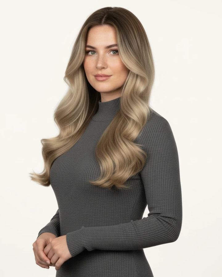 Get a natural hair transformation with seamless Clip-In Extensions.